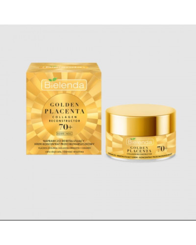 Крем для обличчя проти зморшок Golden placenta 70+ Bielenda 50 мл