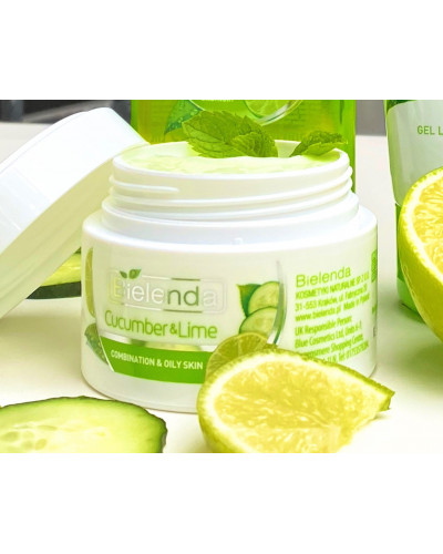 Крем для обличчя матуючий cucumber/lime Bielenda 50мл