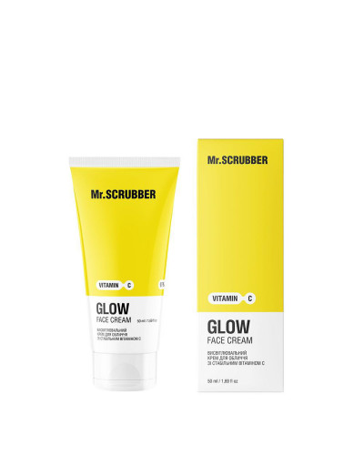 Висвітлювальний крем для обличчя Glow Vitamin C зі стабільним вітаміном С Mr.SCRUBBER
