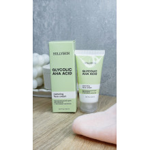 Відновлювальний крем для обличчя з гліколевою кислотою Hollyskin Glycolic AHA Acid Face Cream 50 мл