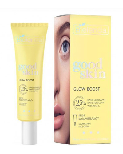 Освітлювальний крем для обличчя Good skin glow boost Bielenda