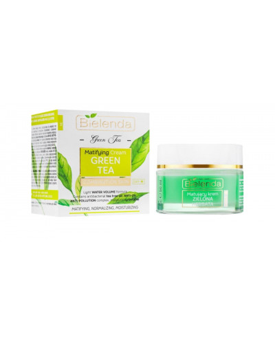 Матувальний крем для обличчя Bielenda Green Tea Day Mattifying Face Cream Combination Skin