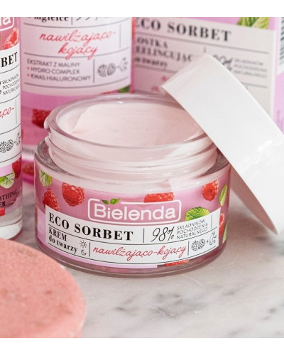 Крем для обличчя з малиною eсo sorbet Bielenda 50 мл