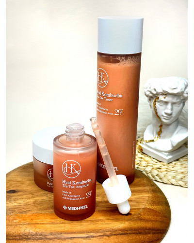 Ампульний крем для обличчя з 50% комбучів MEDI-PEEL Hyal Kombucha Tea Tox Cream