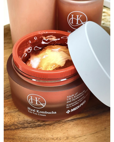 Ампульний крем для обличчя з 50% комбучів MEDI-PEEL Hyal Kombucha Tea Tox Cream