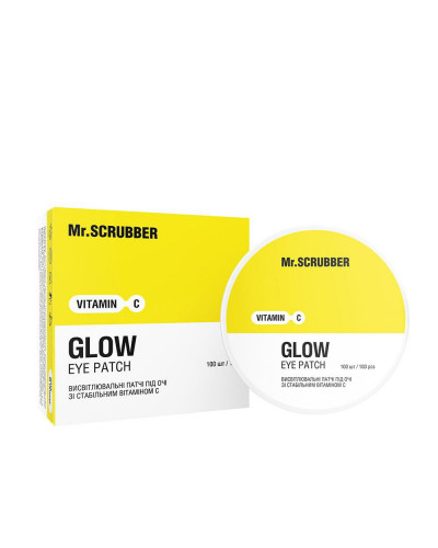 Висвітлювальні патчі під очі Glow Vitamin C зі стабільним вітаміном С Mr.SCRUBBER