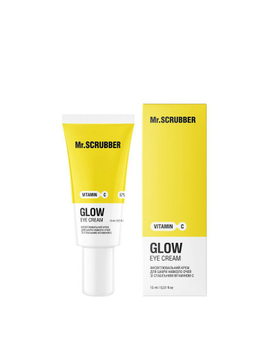 Висвітлювальний крем для шкіри навколо очей Glow Vitamin C зі стабільним вітаміном С Mr.SCRUBBER