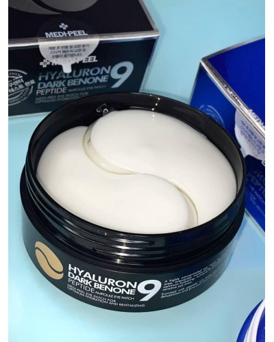 Гидрогелевые патчи для глаз Medi-Peel Hyaluron Dark Benone Peptide 9 Ampoule Eye Patch від темних кіл з