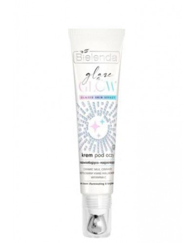 Освітлювальний крем для шкіри навколо очей Bielenda Glaze & Glow Eye Cream з ефектом глазурованої шкіри, 15 мл