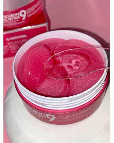 Гідрогелеві патчі з пептидами і болгарською трояндою Medi Peel Hyaluron Rose Peptide