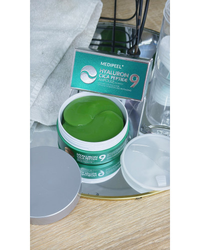 Гідрогелеві патчі Medi Peel Hyaluron Cica Peptide 9 Ampoule Eye Patch 60 шт.