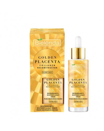 Відновлювальна та освітлювальна сироватка проти зморщок Golden Placenta Bielenda