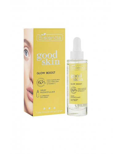 Освітлююча сироватка з гліколієвою кислотою та вітаміном C Bielenda Good Skin Glow Boost