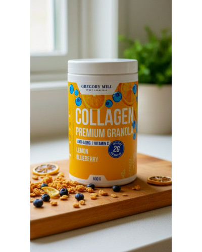 Колагенова гранола Лимон Чорниця Gregory Mill Lemon Blueberry Collagen Premium Granola