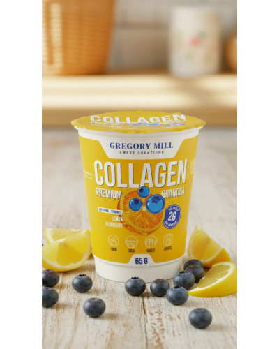 Колагенова гранола Лимон Чорниця Gregory Mill Lemon Blueberry Collagen Premium Granola