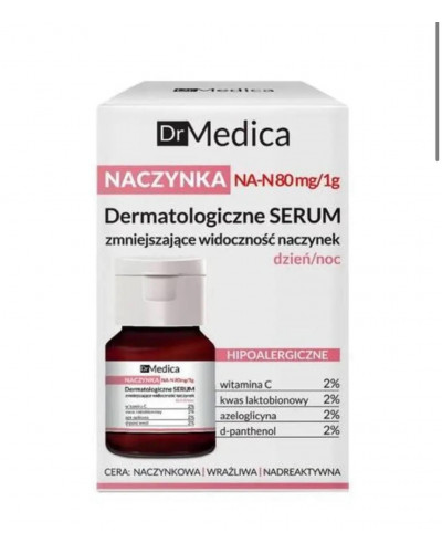 Дерматологічна емульсія для обличчя Bielenda Dr Medica Capillaries зменшення почервонінь, гіпоалергенная, 250 мл