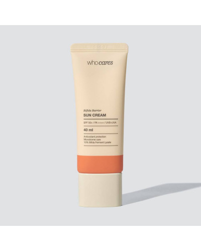 Сонцезахисний крем з антиоксидантними властивостями whocares Bifida Barrier Sun Cream 40 ml.