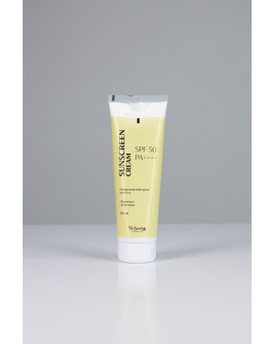Крем для тіла сонцезахисний SPF 50 / PA++++ Top beauty жовта серія