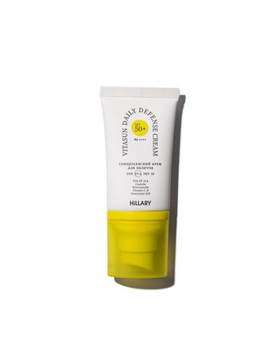 Сонцезахисний крем SPF 50+ Hillary VitaSun Daily Defense Cream, 40 мл