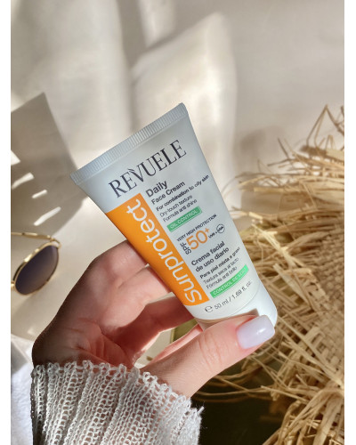 Крем Revuele для жирної та комбінованої шкіри spf 50+ 50 мл