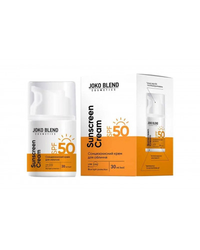 Сонцезахисний крем для обличчя SPF 50 Joko Blend 30 мл