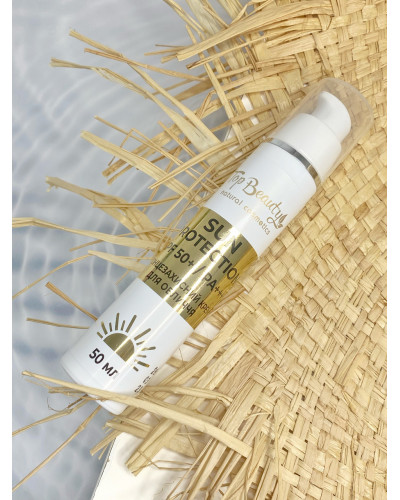 Сонцезахисний зволожуючий крем для обличчя з колагеном Top Beauty SPF50+ PA++ 50 мл