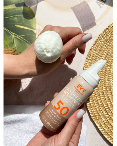 Сонцезахисний мус для обличчя Evy spf 50