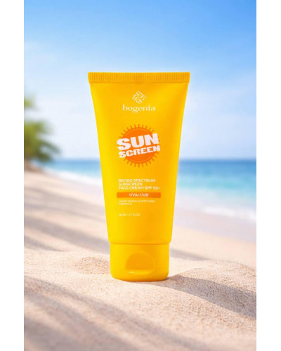 Сонцезахисний крем для обличчя Bogenia Sunscreen Face Cream SPF 50+, 50 мл