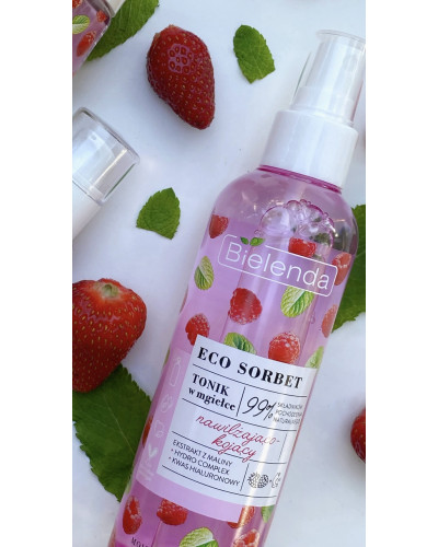 Тонік для обличчя з малиною Eco sorbet Bielenda 200 мл