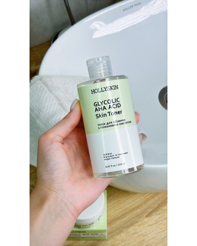 Тонік для обличчя з гліколевою кислотою HOLLYSKIN Glycolic AHA Acid Skin Toner 250 мл