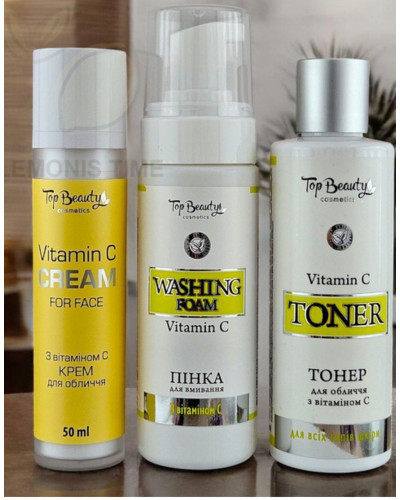 Тонер для обличчя з вітаміном С Top Beauty 200 мл
