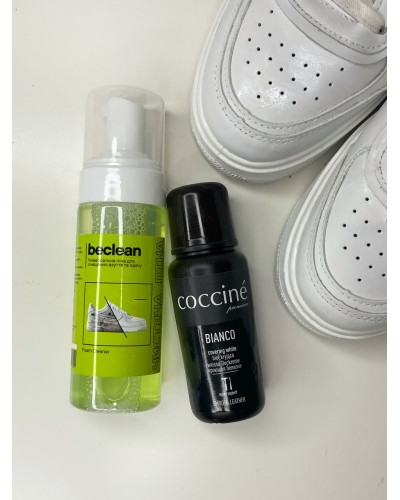 Набір для взуття: піна для взуття Foam cleaner+ крем фарба для взуття