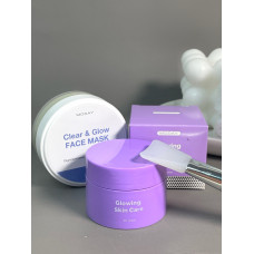 Набір MODAY: маска проти чорних цяток + маска Clear&Glow+пензлик для нанесення масок