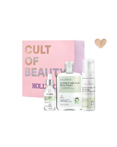 Набір для обличчя Hollyskin Glycolic AHA Acid Basic Care
