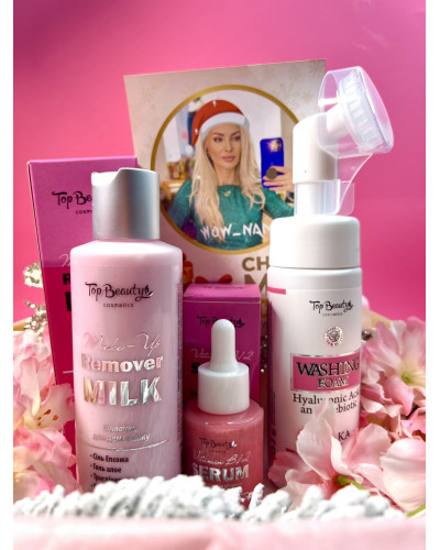 Акційний набір 1+1= 3 Top beauty: сироватка, пінка, молочко