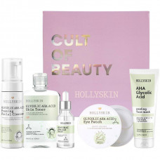 Набір косметики для догляду Hollyskin Glycolic AHA Acid Care Maxi Set