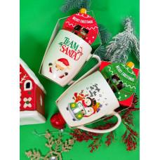Подарунковий набір чашка з солодощами Merry Christmas