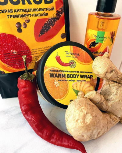 Антицелюлітне гаряче обгортання Top Beauty Warm Body Wrap 250 мл