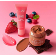 Лімітованій набір Laneige: бальзам для губ Berry Lip Glowy Balm і маска Chocolate Lip Sleeping Mask