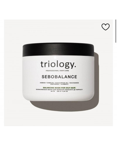 Балансувальна маска для волосся схильного до жирності Sebobalance Triology