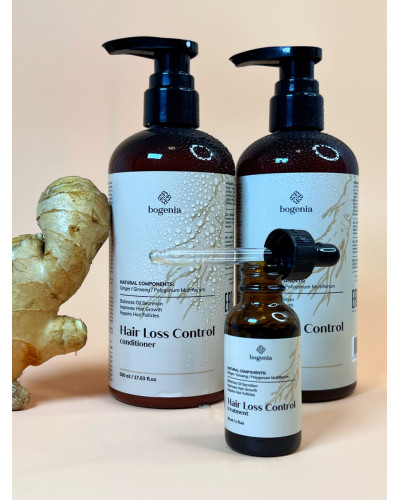 Кондиціонер для волосся Bogenia з імбиром HAIR LOSS CONTROL проти випадання волосся