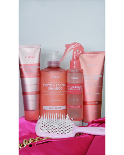 Незмиваємий кондиціонер для волосся Kundal Protein Bonding No Wash Treatment Leather Iris, 130 мл