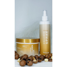 Акційний набір: маска + спрей реконструктор для волосся з колагеном Top beauty Collagen