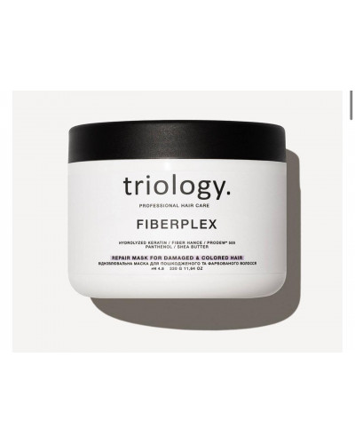 Відновлювальна маска для пошкодженого та фарбованого волосся Fiberplex Triology