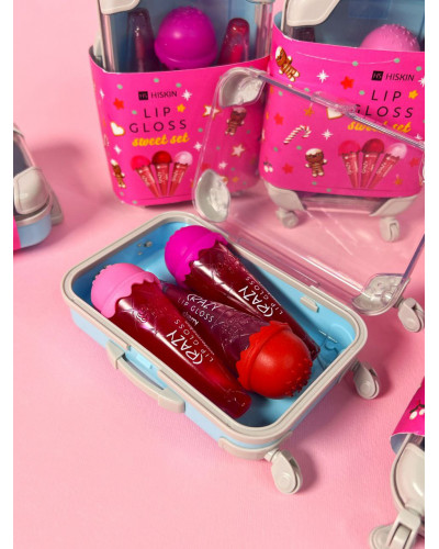 Набір подарунковий блисків для губ у валізі - HiSkin Lip Gloss Sweet Set 