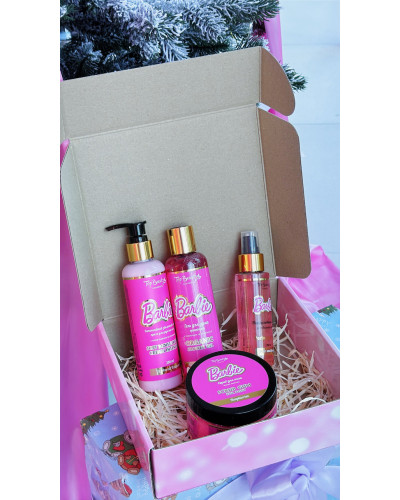 Бокс подарунковий Barbie pink 4 товари в коробці Top beauty