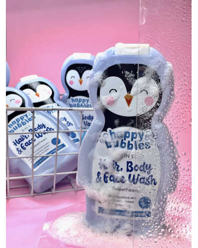 Бульбашки для миття волосся, тіла та обличчя «Happy Bubbles" Лисеня