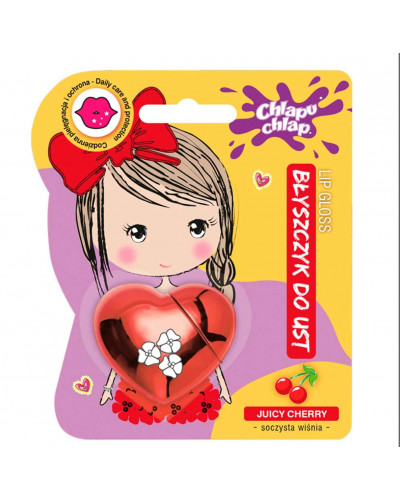 Блиск для губ дитячий Chlapu Chlap Heart - Juicy cherry
