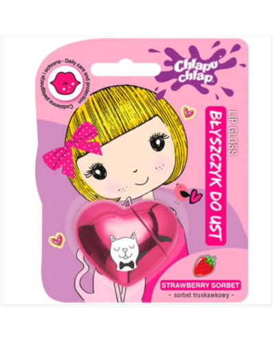 Блиск для губ дитячий Chlapu Chlap Heart - Juicy cherry