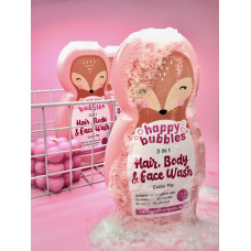 Бульбашки для миття волосся, тіла та обличчя «Happy Bubbles"